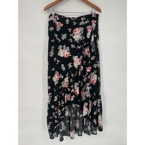 Torrid women's floral hi-low maxi skirt Size 0